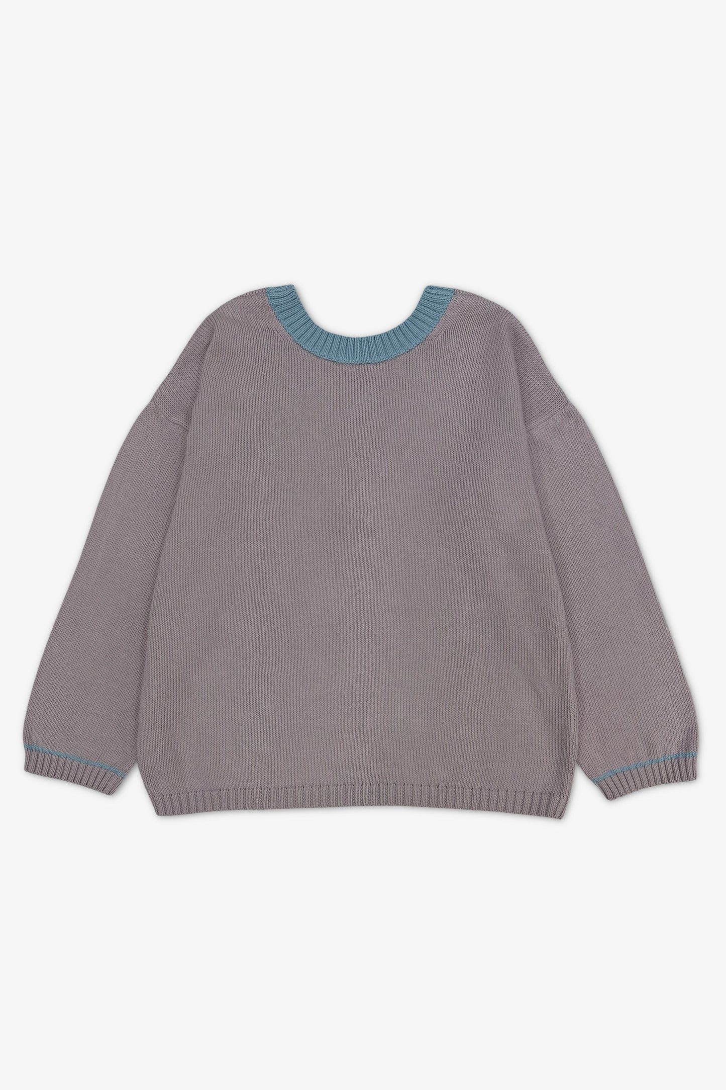 Reversible cotton sweater | lavender