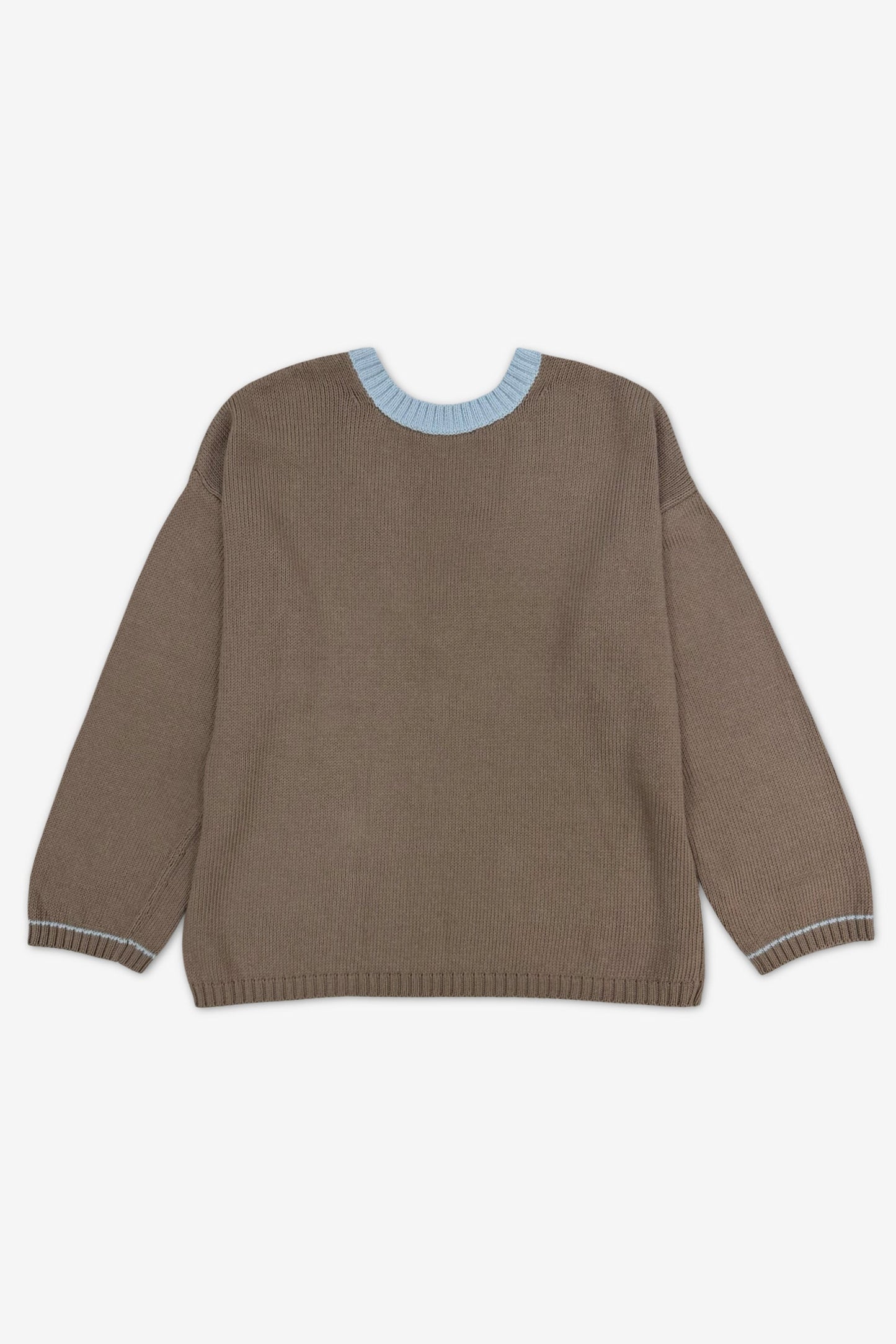 Reversible cotton sweater | mocha