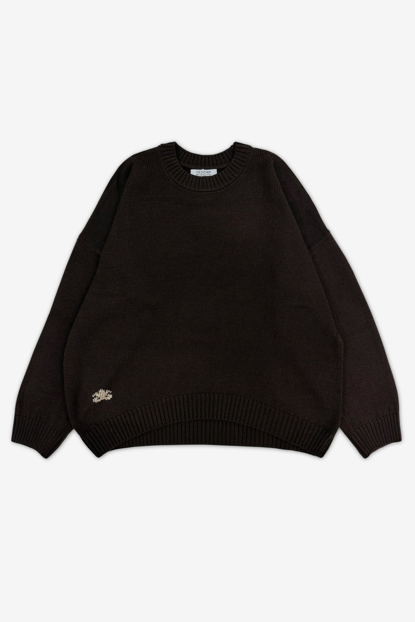 "Arka" сrew neck sweater | dark chocolate