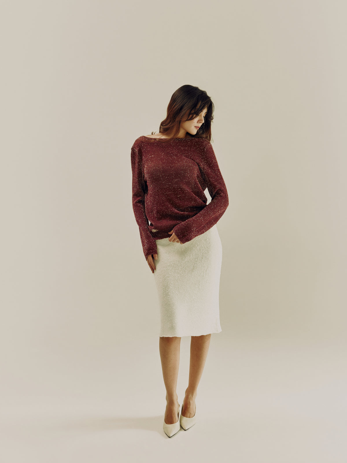 Mirage Long Sleeve Top | Terracotta