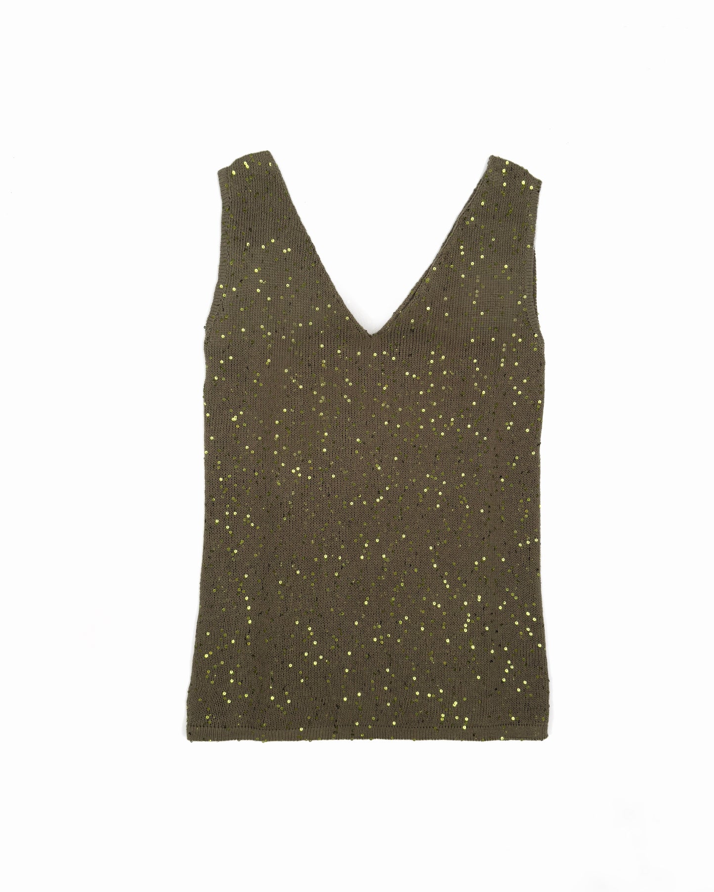 Top "Shine" V-neck | olive