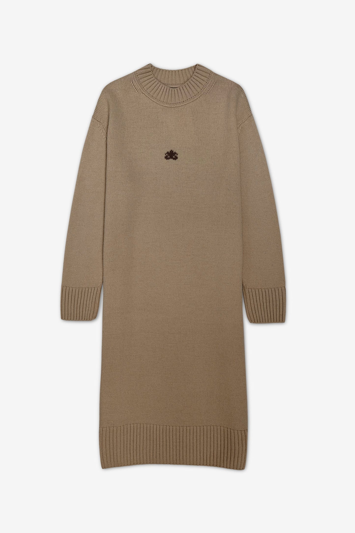 Merino dress | light camel