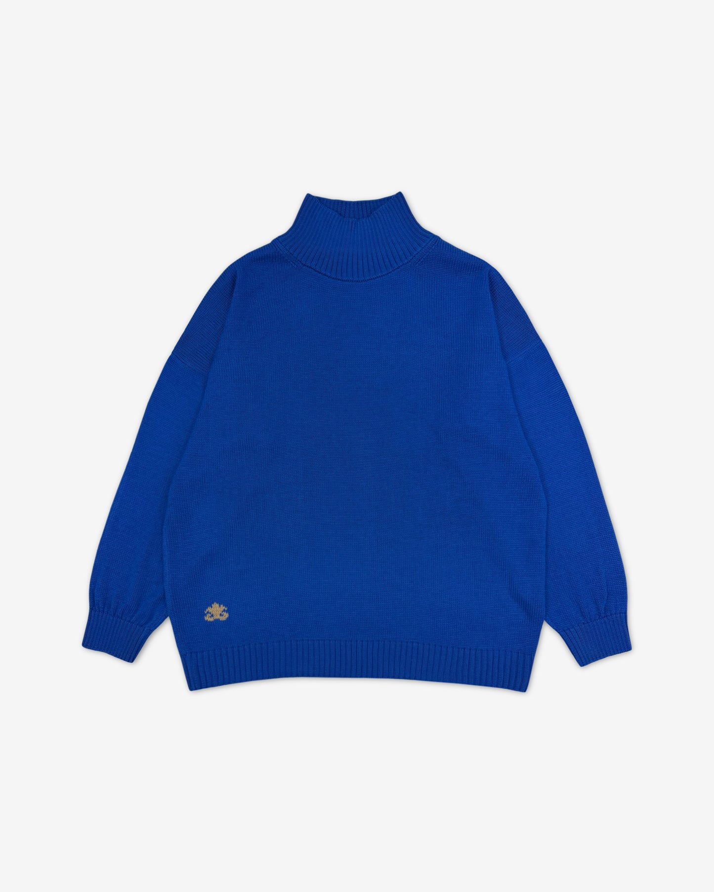 Свитер с горлом | электрик синий