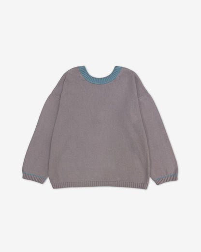 Свитер двухсторонний из хлопка | лавандовый