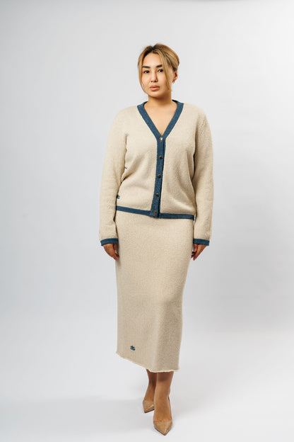 "Vanille" Set | beige with blue