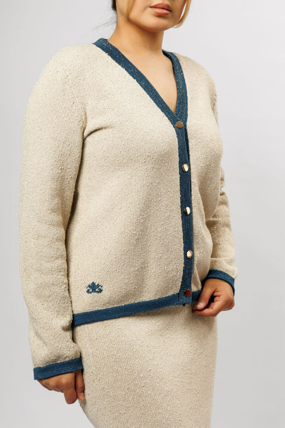 "Vanille" Set | beige with blue