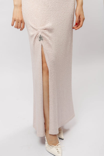 "Esther" dress | pink velvet