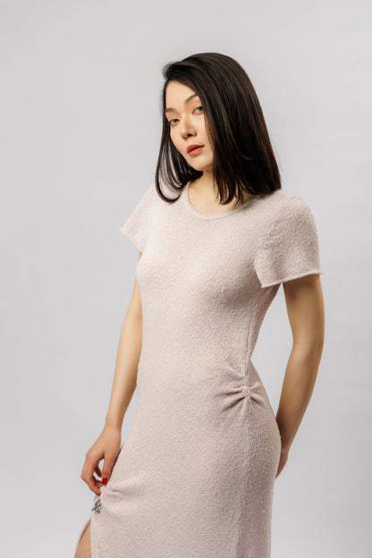 "Esther" dress | pink velvet