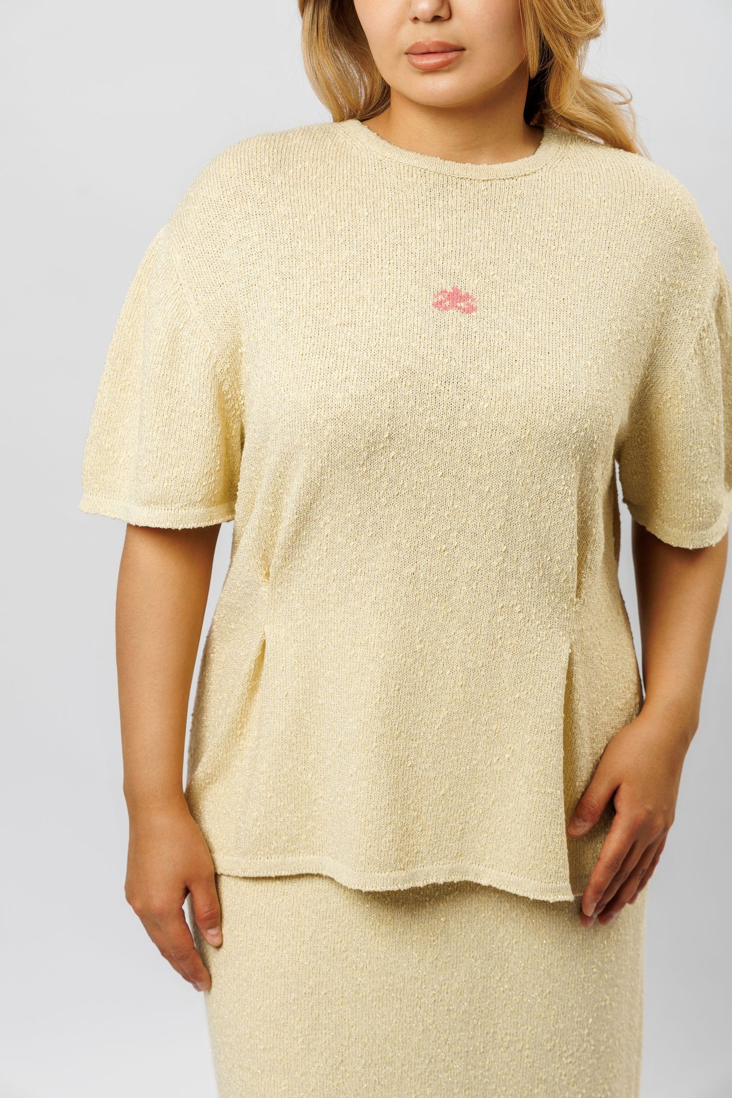 "Tenderness" Set with lurex | lemon mousse