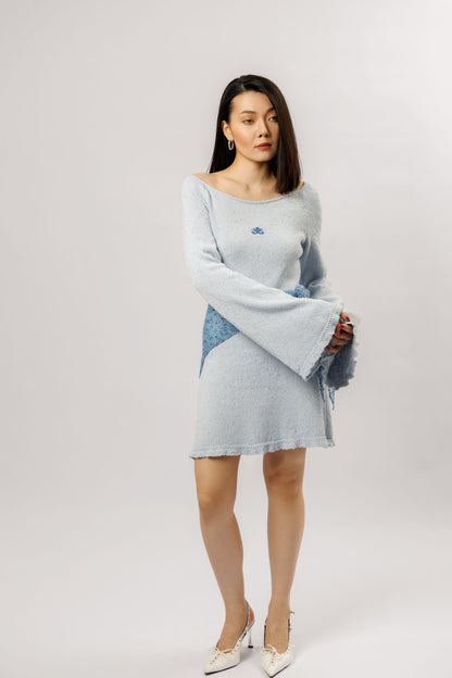 Mini dress "Girl" | blue haze