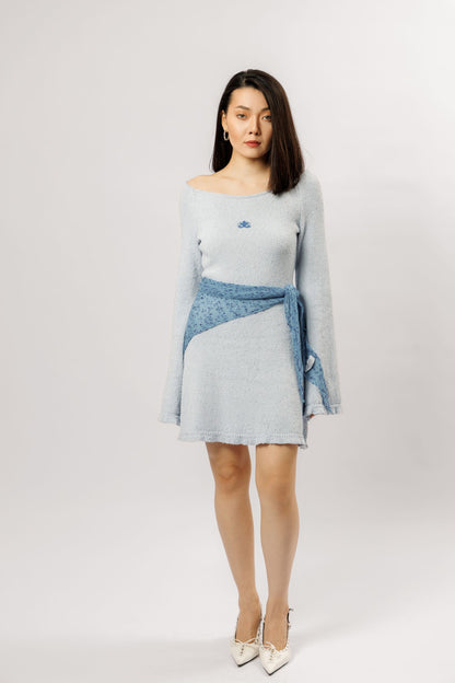 Mini dress "Girl" | blue haze