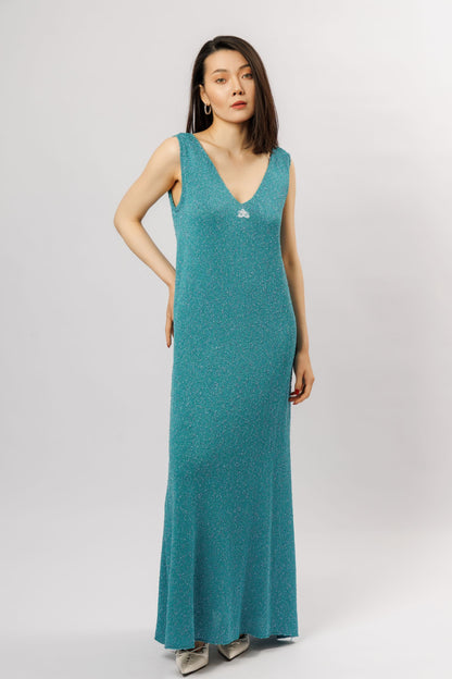 "Éther" dress | blue sea