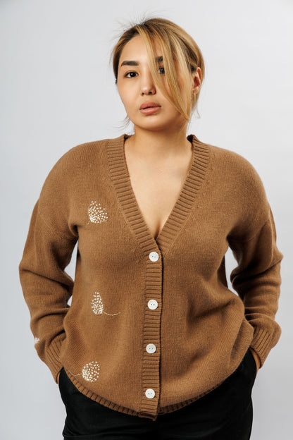 "Dandelion" Cardigan | wooden