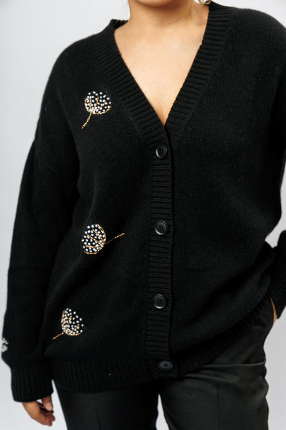 "Dandelion" Cardigan | black