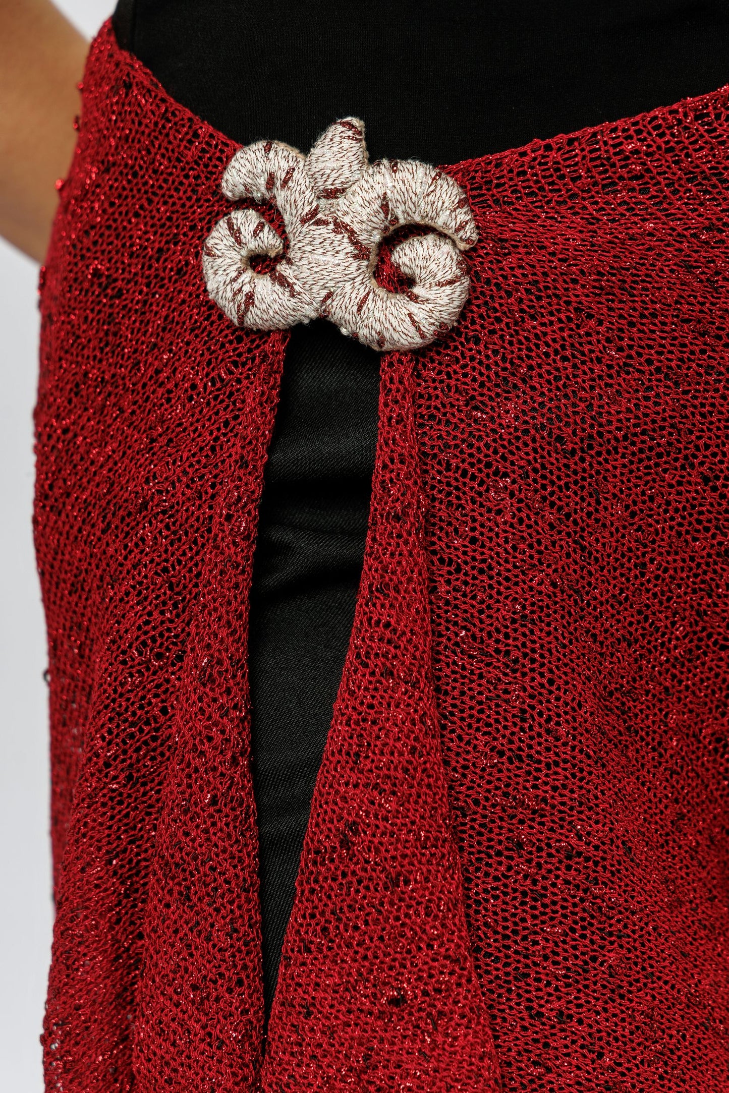 Sheer Wrap Scarf | red
