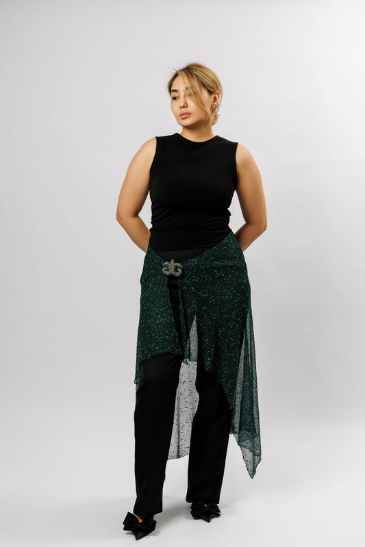 Sheer Wrap Scarf | green
