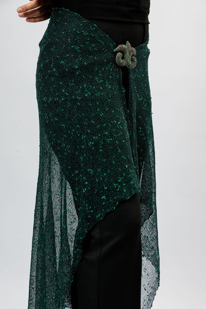 Sheer Wrap Scarf | green