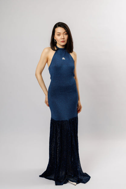 "Lumière" dress | electric blue