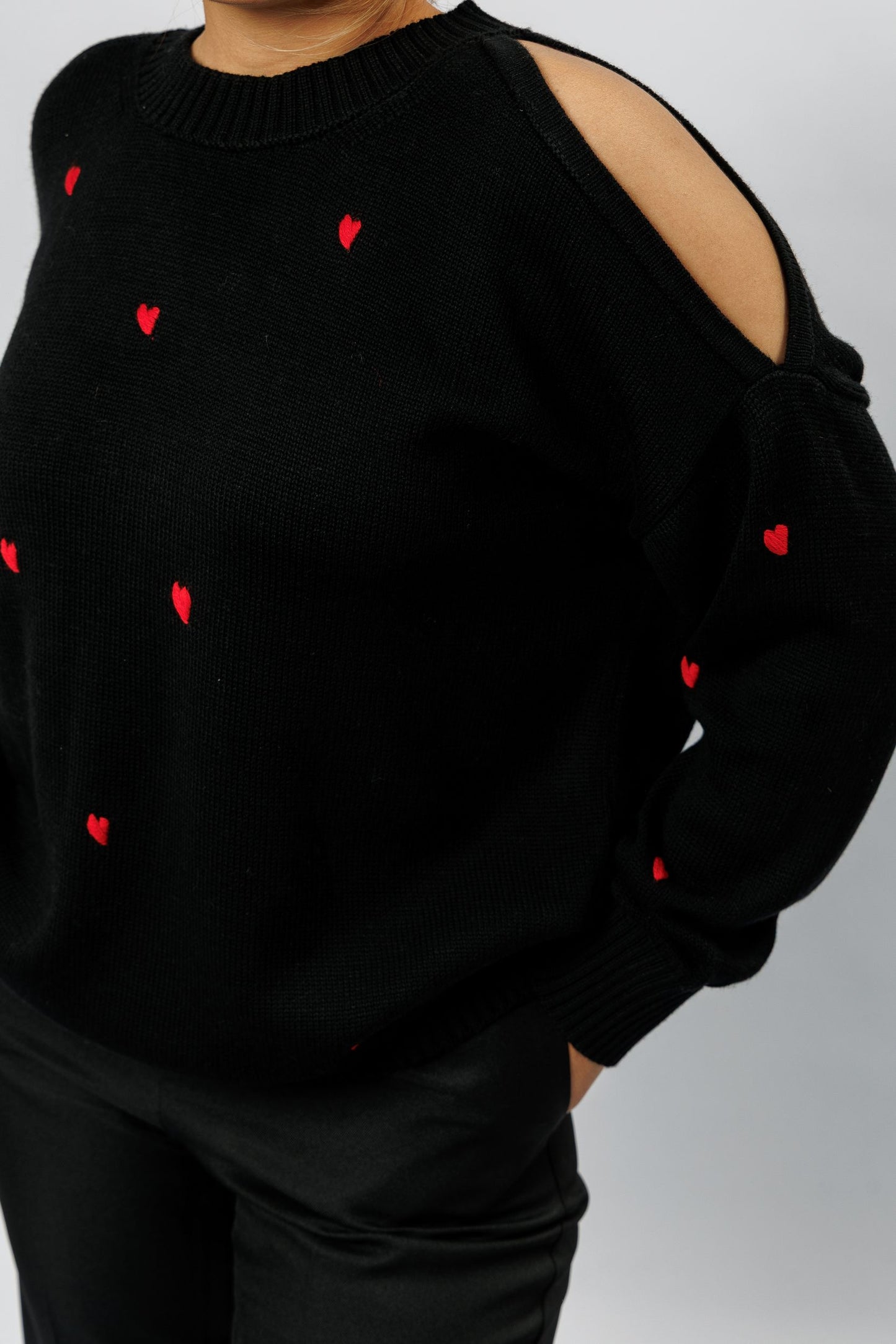 "Amore" sweater | black