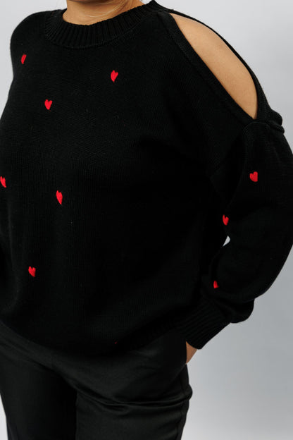 "Amore" sweater | black