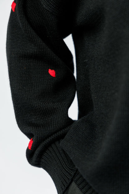 "Amore" sweater | black