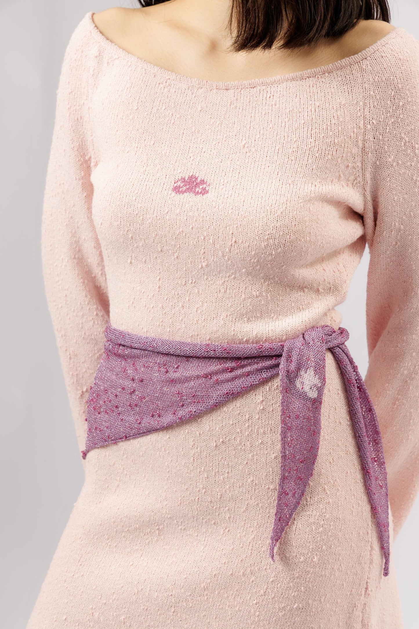 Mini dress "Girl" | pink velvet