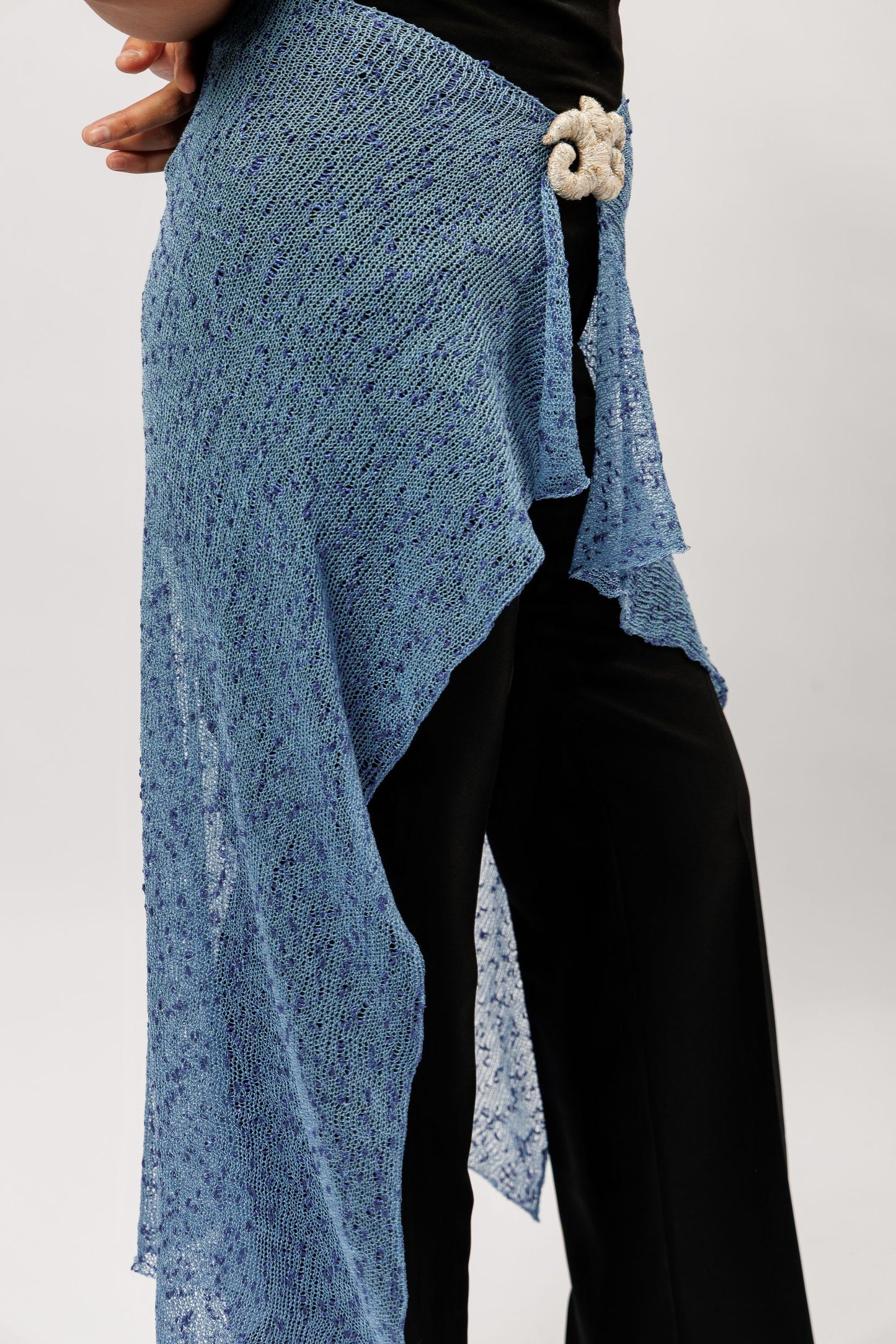 Sheer Wrap Scarf | blue breeze