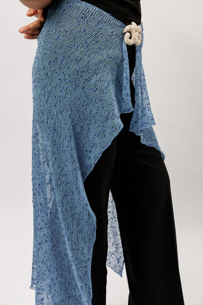 Sheer Wrap Scarf | blue breeze