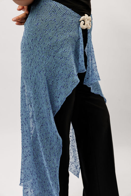 Sheer Wrap Scarf | blue breeze