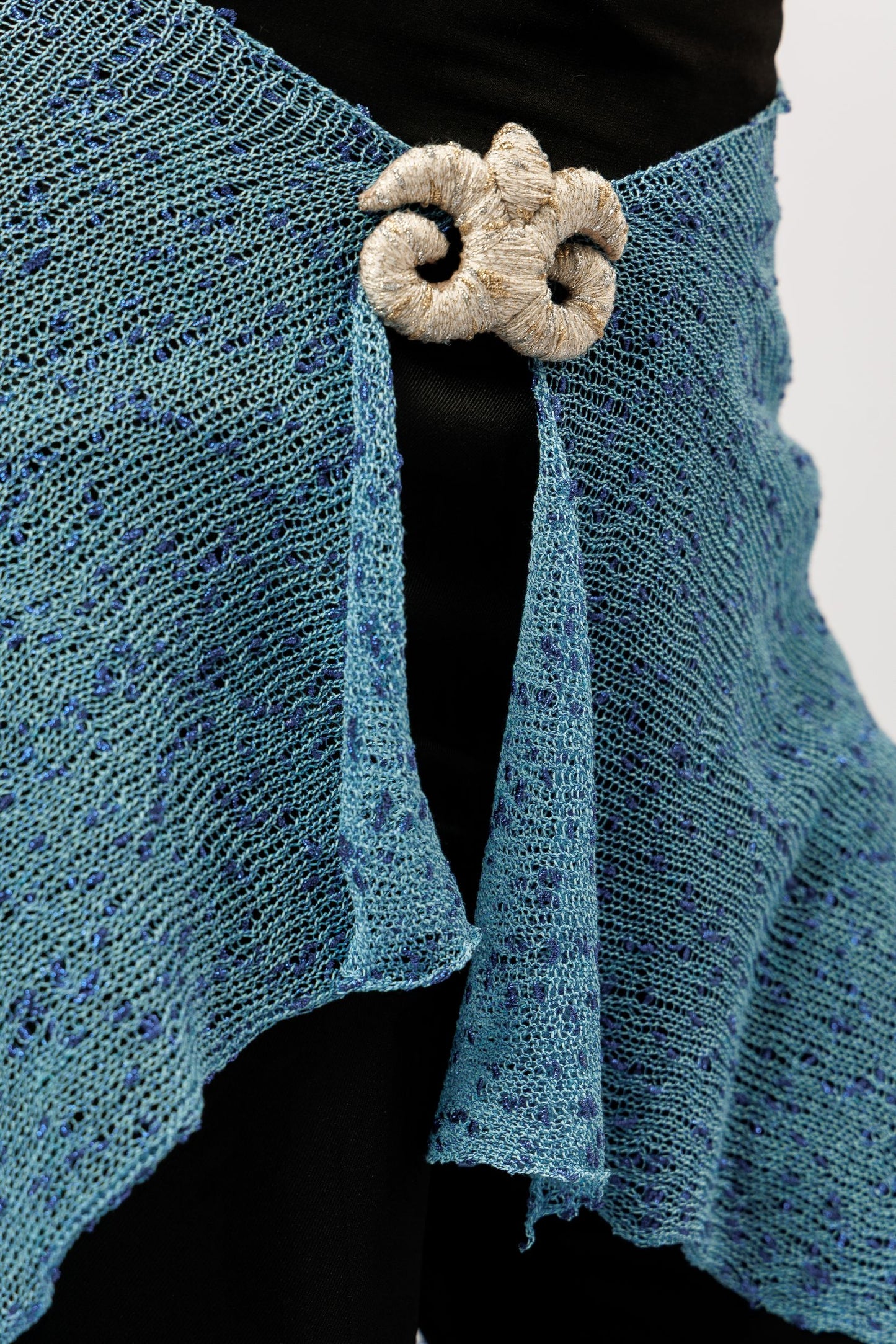 Sheer Wrap Scarf | blue breeze