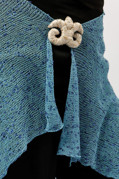 Sheer Wrap Scarf | blue breeze