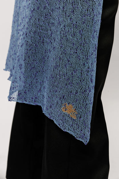 Sheer Wrap Scarf | blue breeze