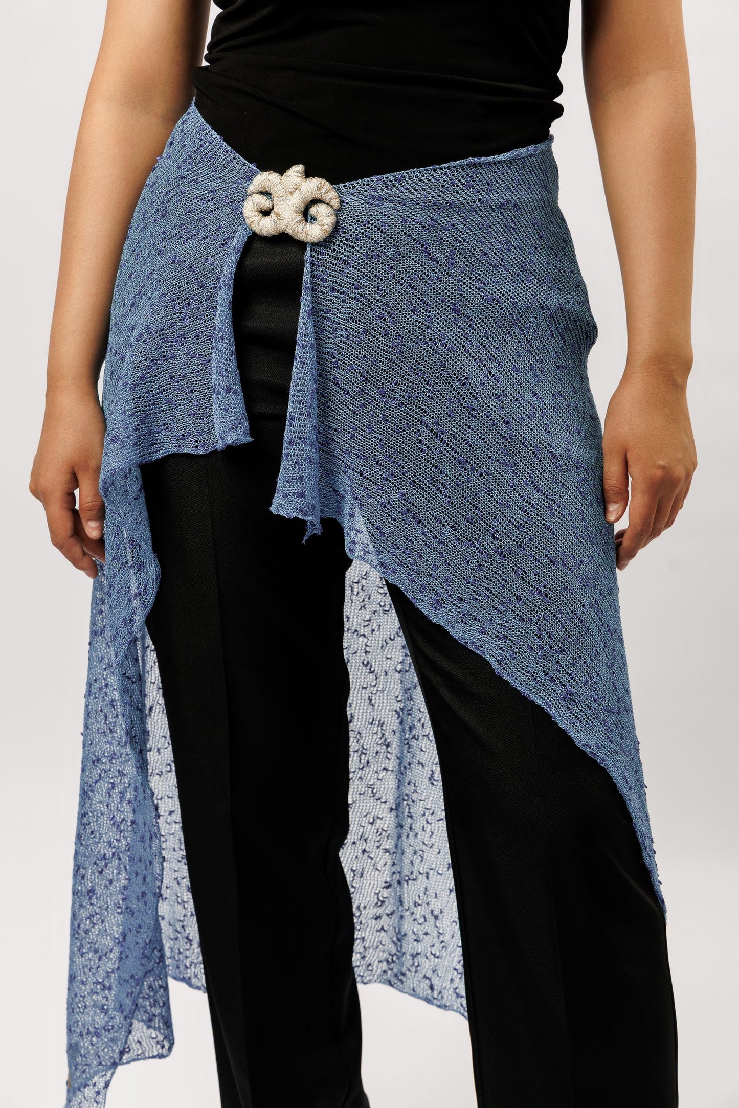 Sheer Wrap Scarf | blue breeze