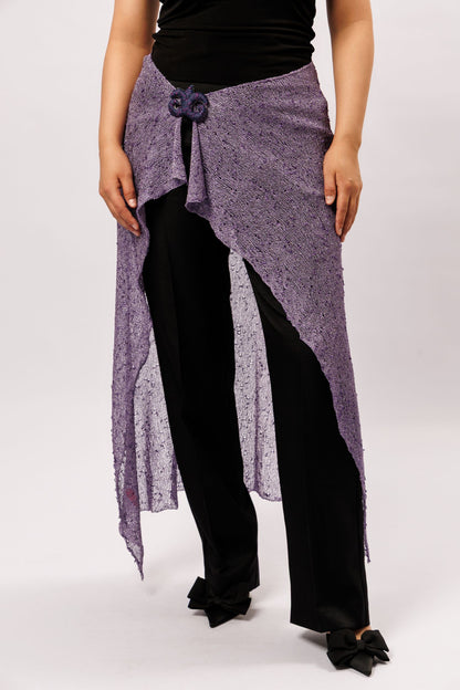 Sheer Wrap Scarf | purple