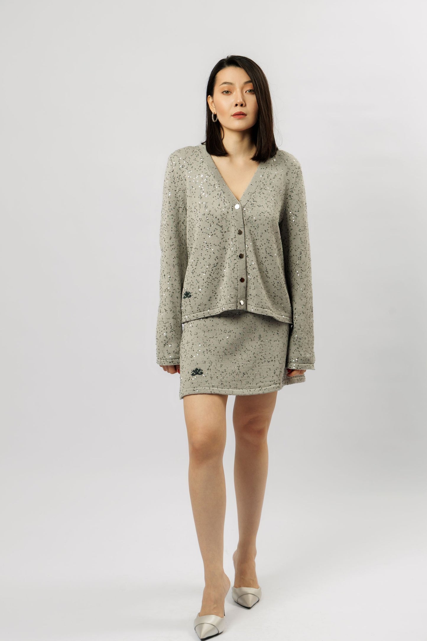 "Shine" set | light grey
