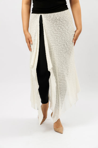  Kilt skirt  | white velvet