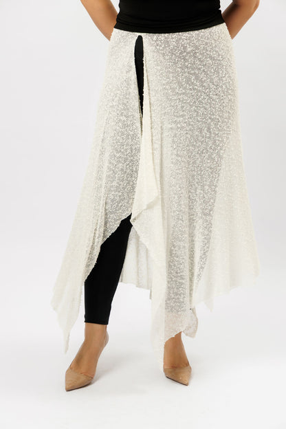  Kilt skirt  | white velvet
