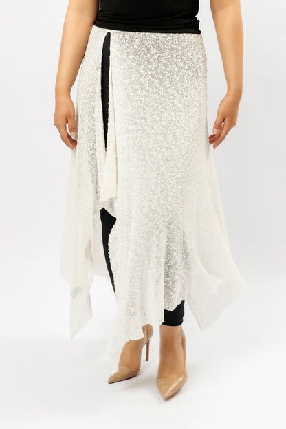  Kilt skirt  | white velvet
