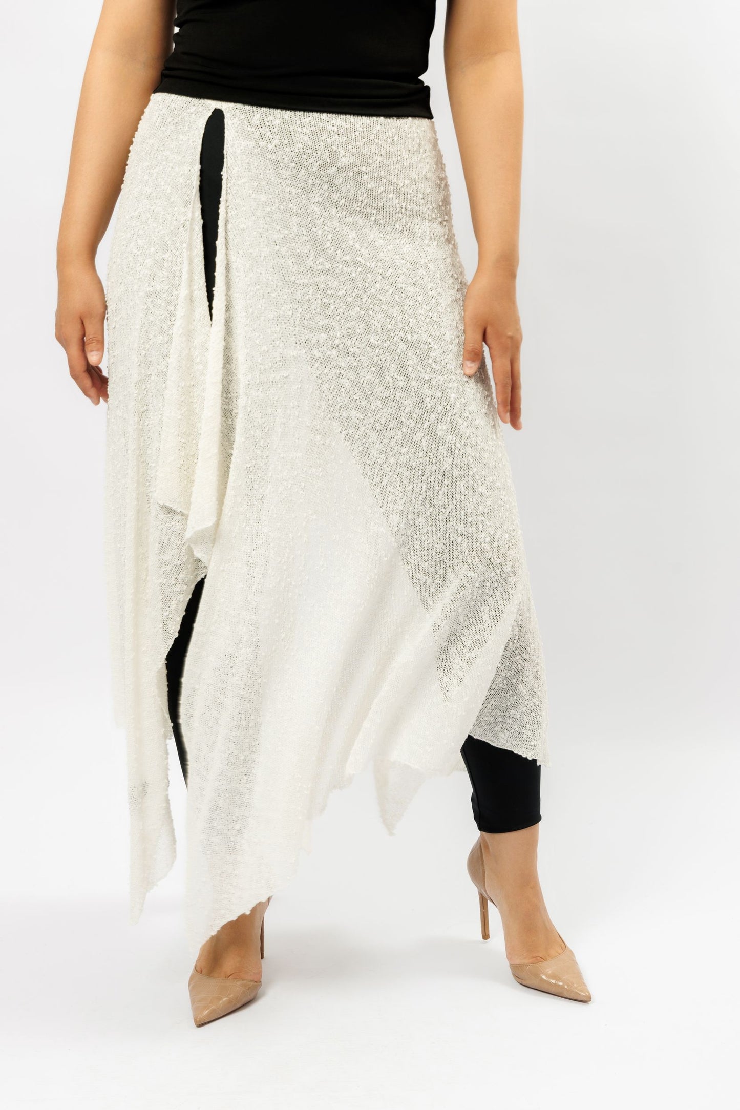  Kilt skirt  | white velvet