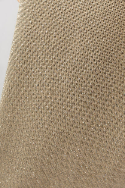 "Shine" dress | dark beige