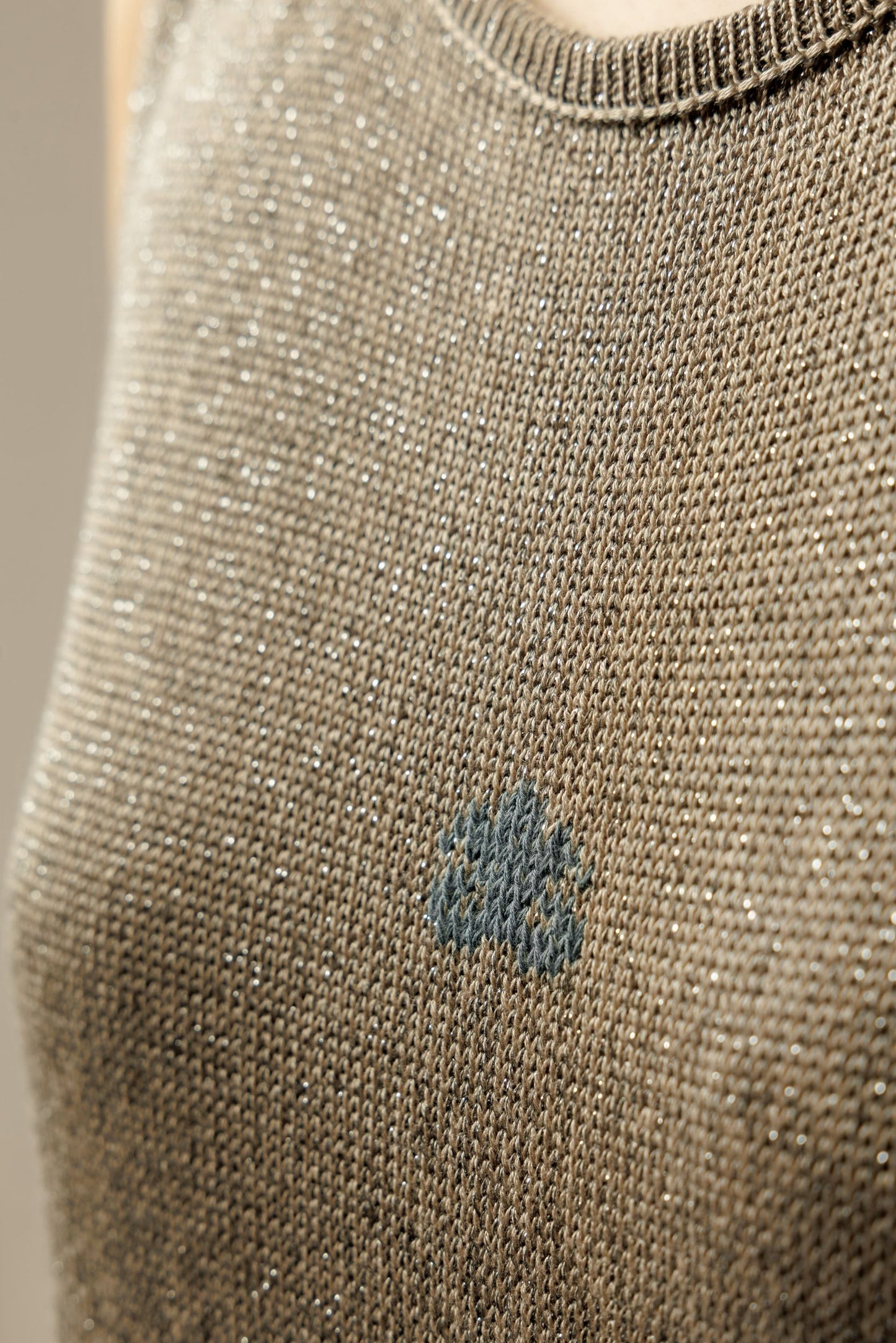 "Shine" dress | dark beige