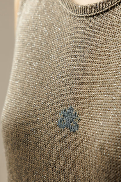 "Shine" dress | dark beige