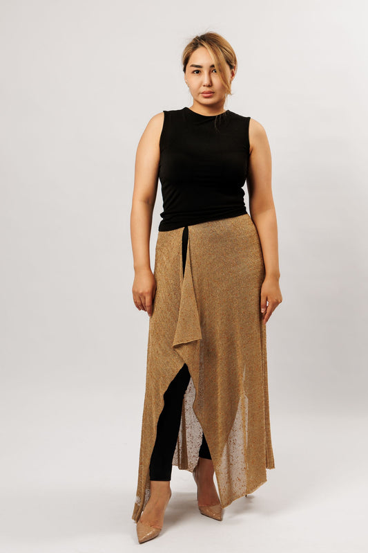  Kilt skirt  | copper and gold