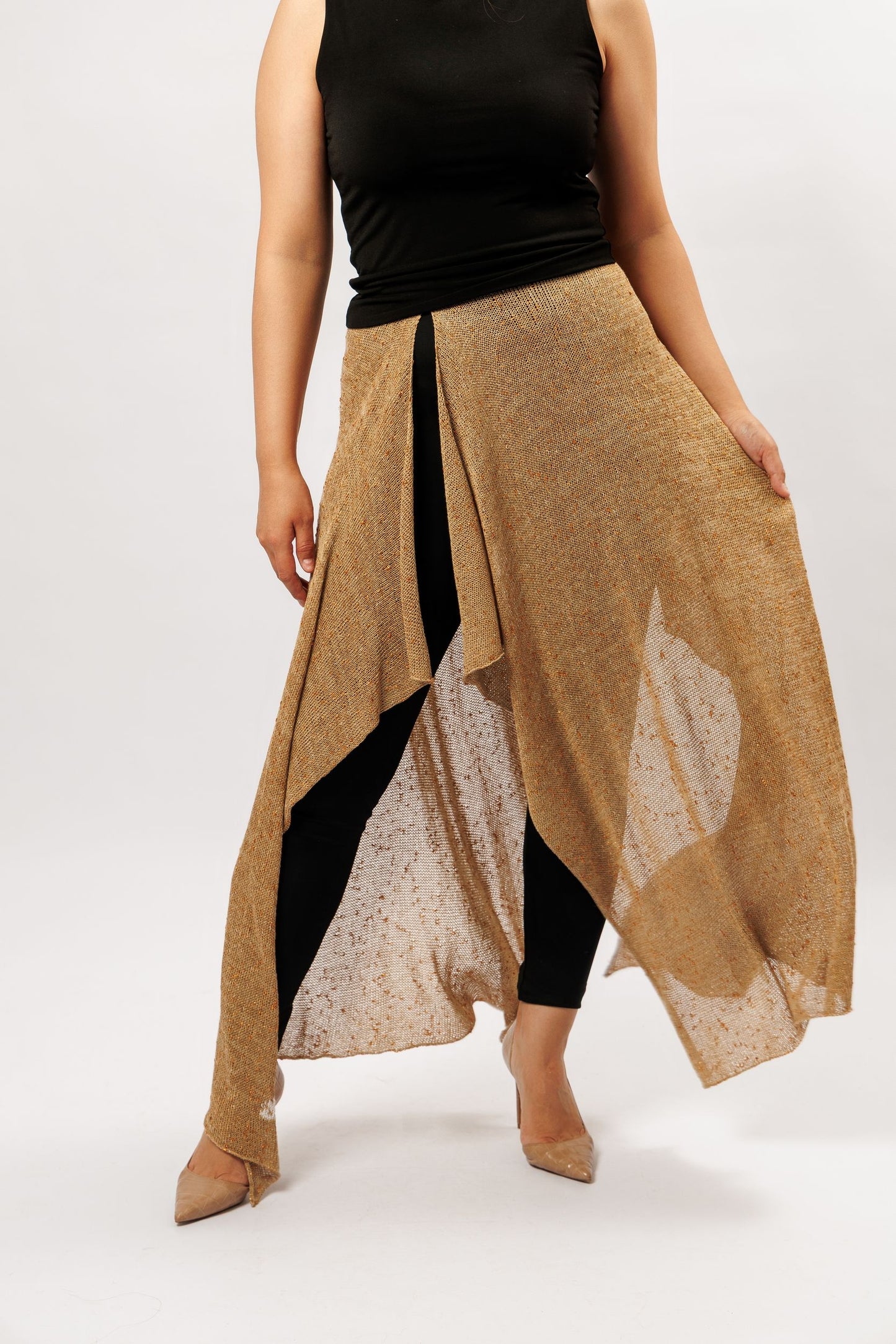  Kilt skirt  | copper and gold