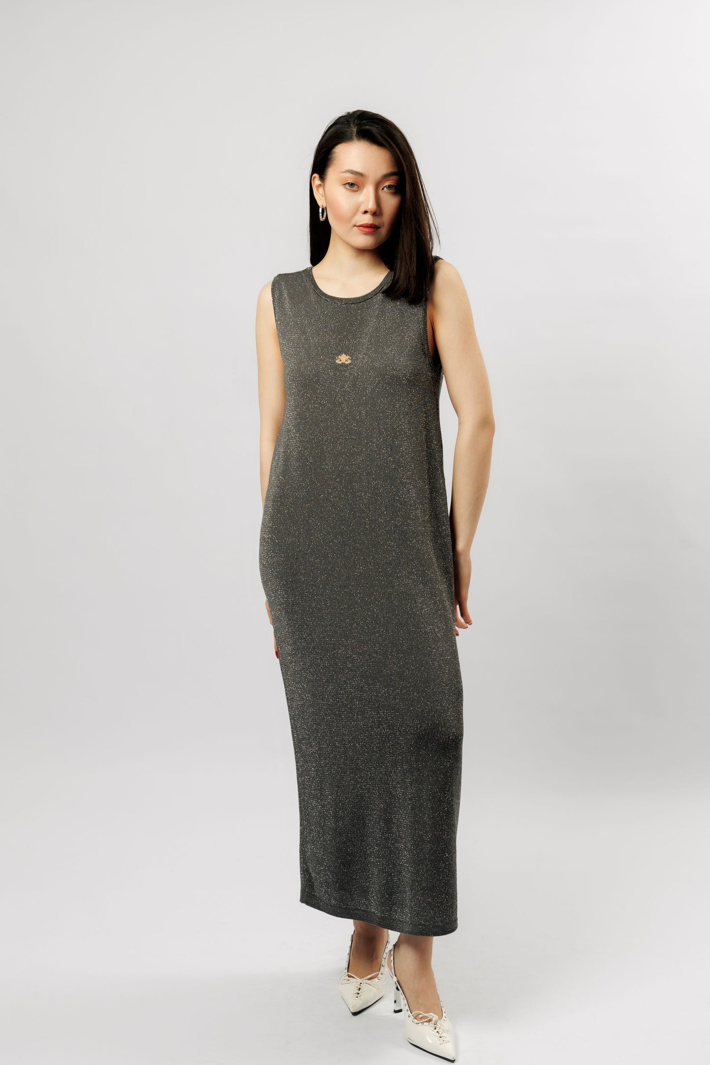 "Shine" dress | graphite