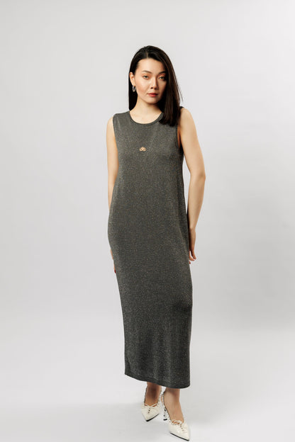 "Shine" dress | graphite