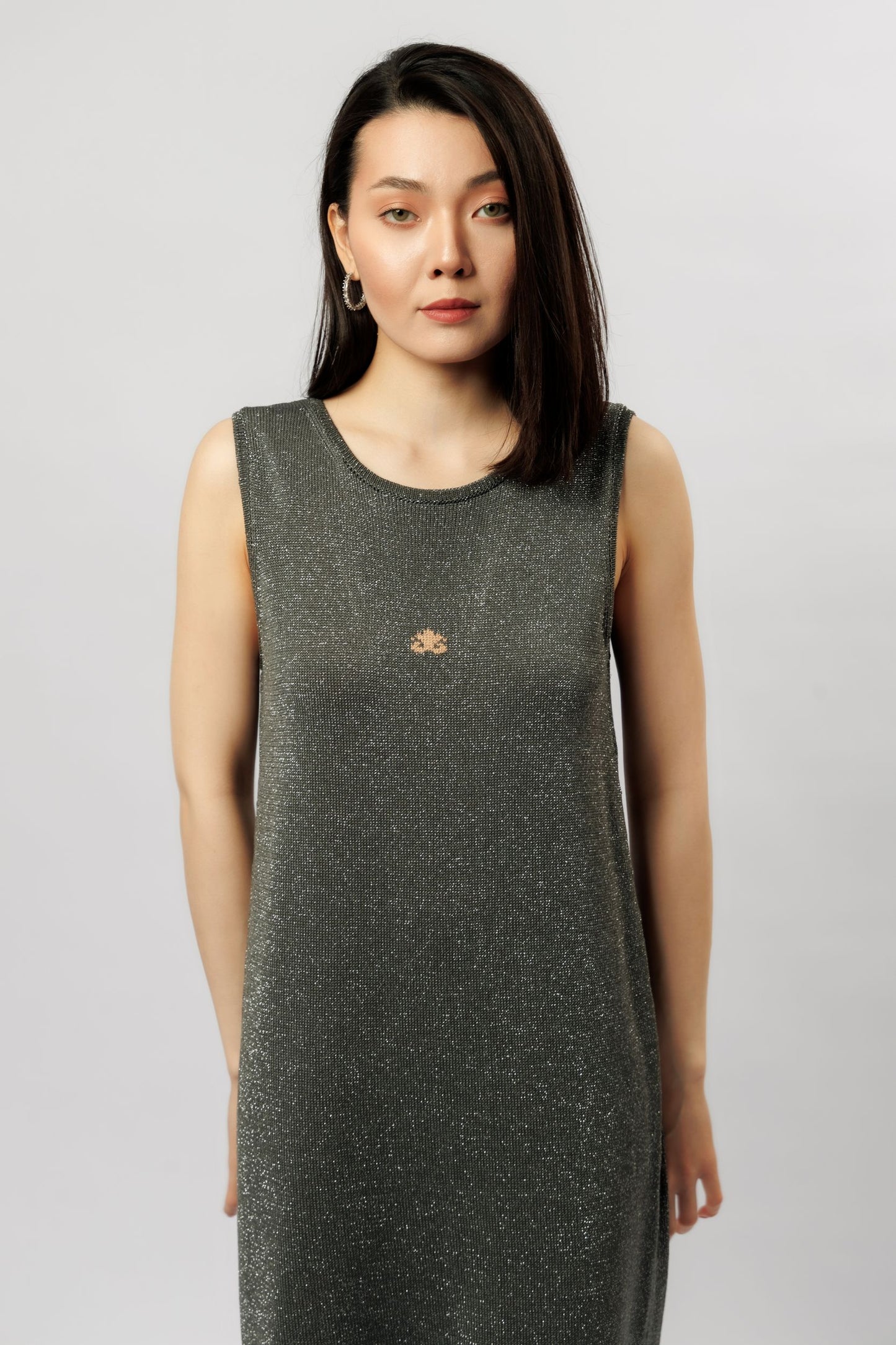 "Shine" dress | graphite