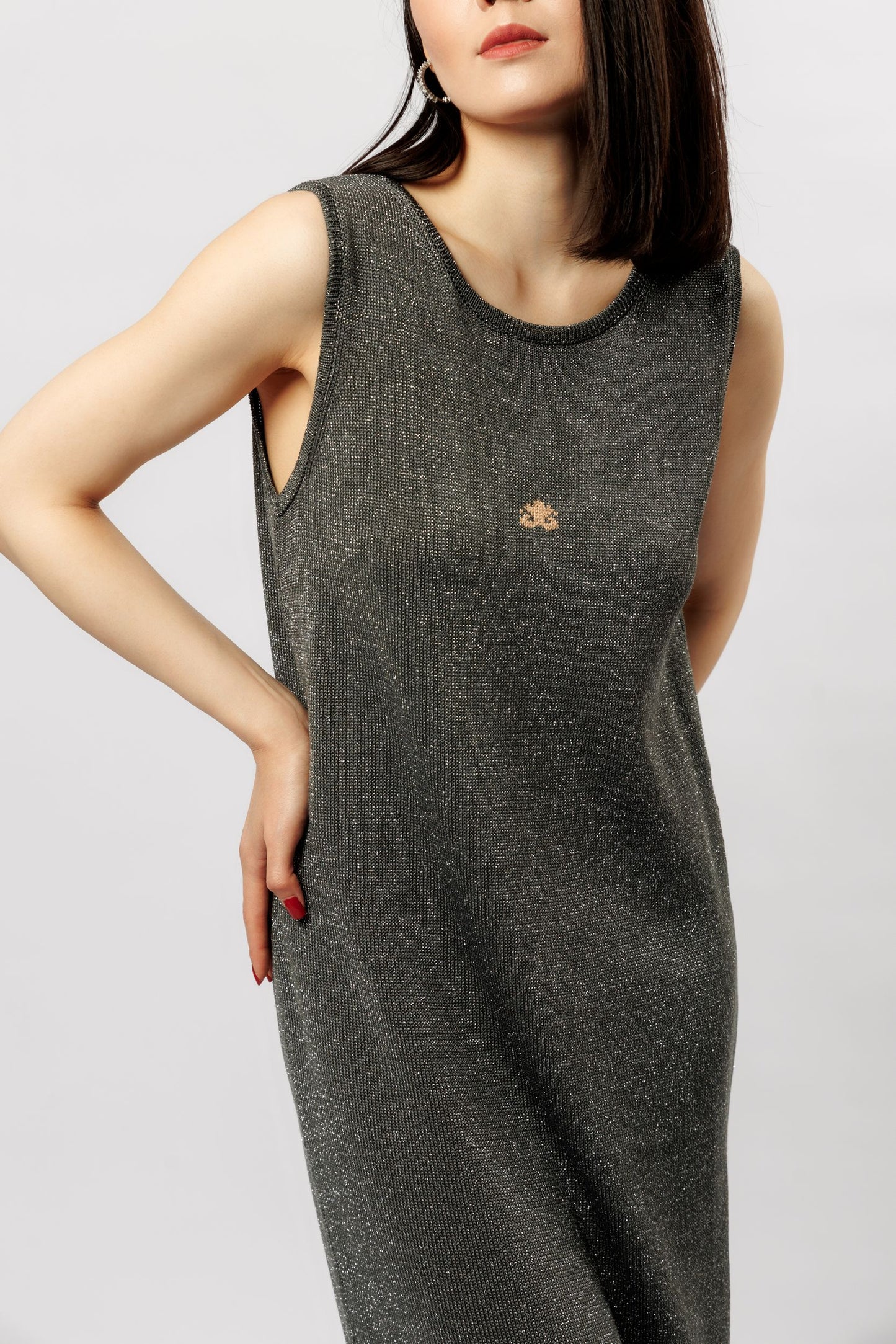 "Shine" dress | graphite