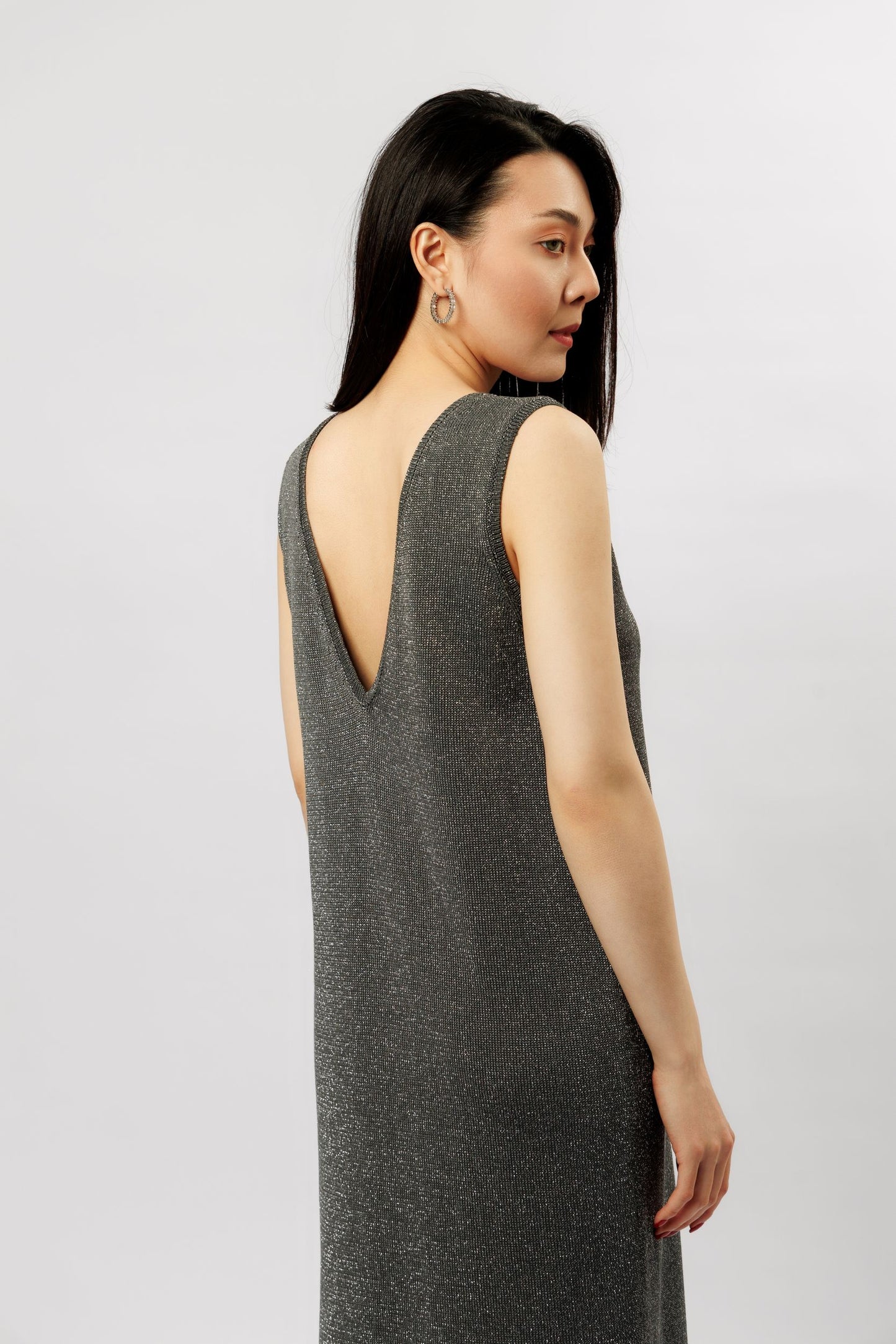 "Shine" dress | graphite
