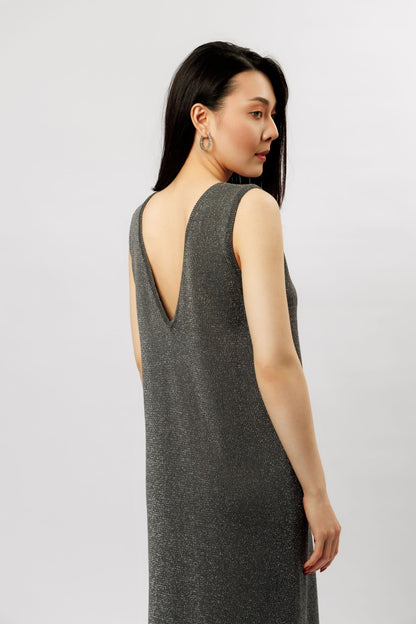 "Shine" dress | graphite